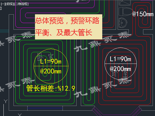 智能地暖软件加密锁地热盘管绘图软件新风设计软件暖通空调软件 - 图1