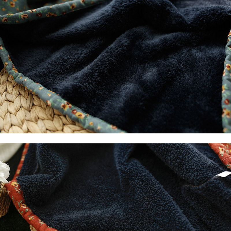 千秋飞燕文艺盘扣碎花加绒连衣裙 千秋飞燕连衣裙