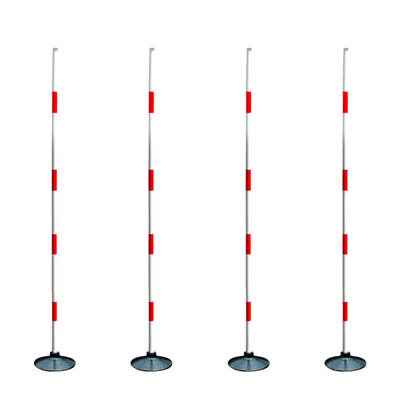 标志杆ABS标旗杆篮球训练绕杆橡胶底座障碍杆练习倒车杆桩学车杆 - 图3