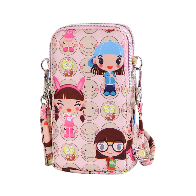 新款放手机包迷你小包包斜挎女夏手机袋零钱布袋挂脖款防水手机包 - 图3