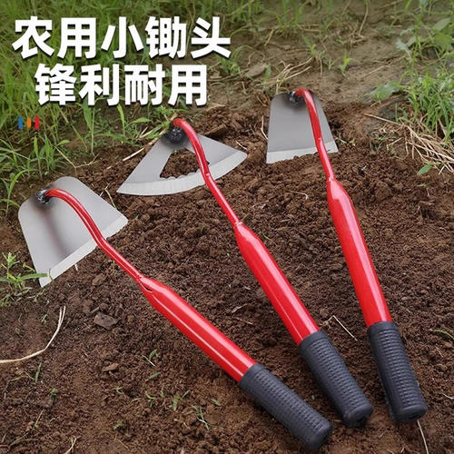新型小锄头家用种菜松土锄草神器全钢锰钢一体挖土农用工具大全锄 - 图0