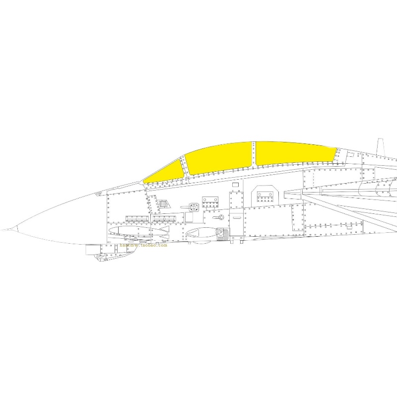 牛魔王CX647 F-14B雄猫战斗机1/72拼装模型喷涂遮盖纸配爱德美 - 图0