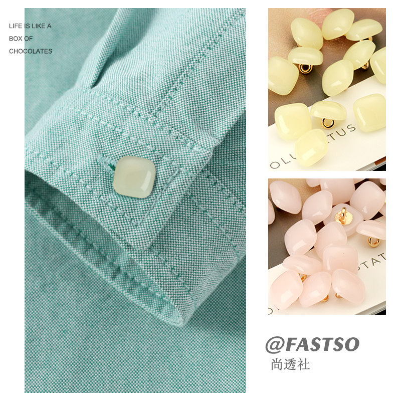 糖果色方形衬衫纽扣女高级感时尚针织毛衣扣子儿童衬衣宝宝衣服扣,淘宝优惠券,粉丝福利购,淘宝优惠卷