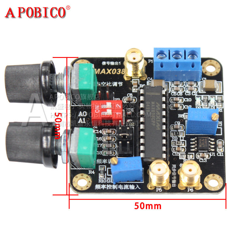 MAX038函数信号发生器模块带后级运放三角波正弦波矩形波脉冲波_虎窝淘