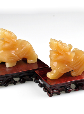 天然元宝办公室招财风水貔貅摆件