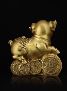 纯铜猪摆件招财生肖猪金猪福猪