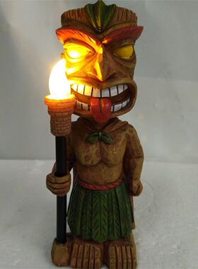 欧美玛雅户外火把图腾摆件