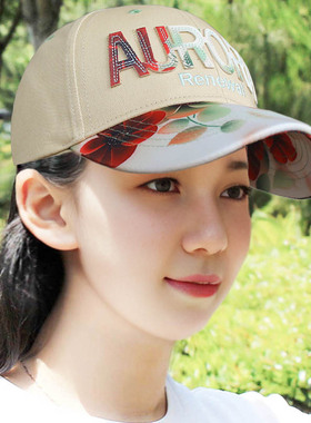 帽子女春秋季新款百搭鸭舌帽字母