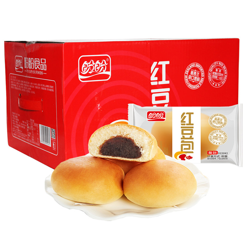 盼盼红豆包2000g糕点小面包 畅美食品西式糕点
