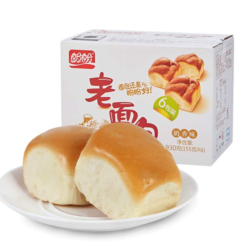 Panpan old bread 930g nutritious breakfast snacks hand-torn bread Western pastry whole box promotion