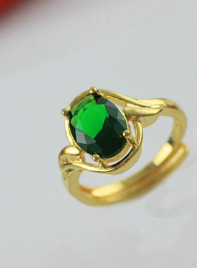 金满多宝石镶钻戒指久不掉色