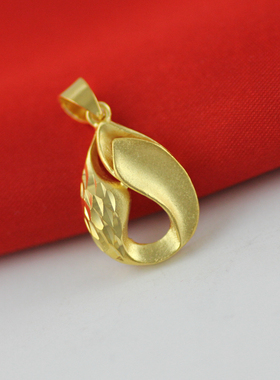 金满多爱心水滴时尚风不掉色吊坠