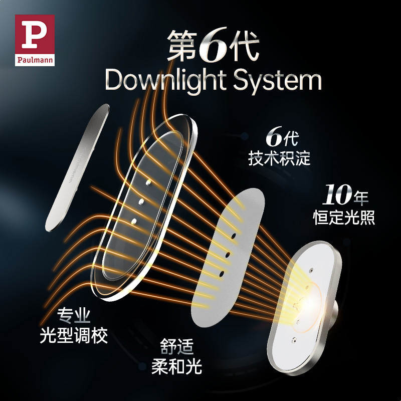 德国柏曼防眩光筒灯 轻奢客厅过道走廊天花灯led家用射灯paulmann - 图1