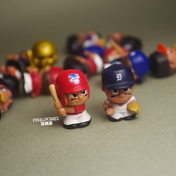 正版散货 迷你棒球小人偶 垒球抛球手 模型扭蛋摆件公仔玩具玩偶 - 图0