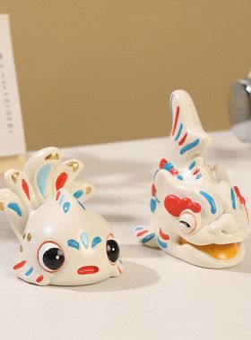 中式闽南文创滴水兽树脂摆件桌面装饰小摆件古厝吉祥物守护神礼品