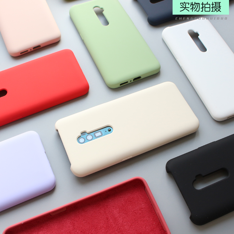 ins液态硅胶手机壳适用opporeno10倍变焦版R17pro纯色Ace古董白K3 - 图1