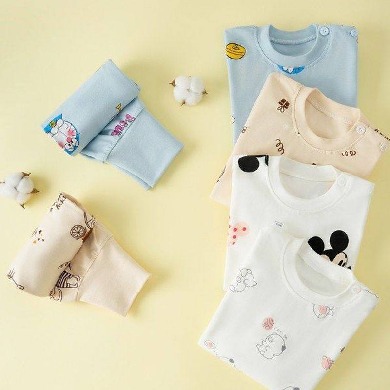 儿童高腰套装宝宝秋衣秋裤男童女童纯棉内衣婴儿护肚春秋保暖睡衣,淘宝优惠券,粉丝福利购,淘宝优惠卷