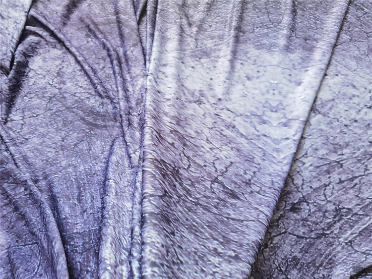 肌理面料 蓝灰纹理岩石轮廓形连衣裙阔腿裤 设计高级定制服装布料 - 图2