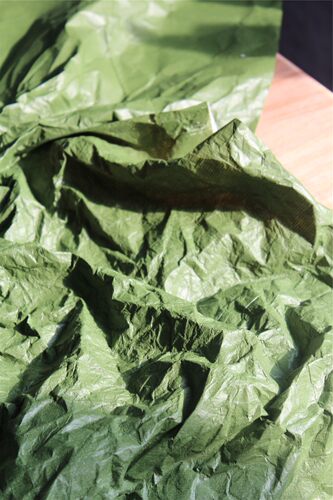 进口软质青菜绿色纸T特卫强水洗纸呼吸纸撕不烂防水面料 - 图3