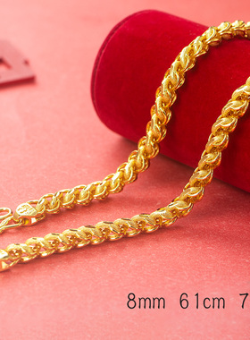 新品越南沙金龙头项链男首饰