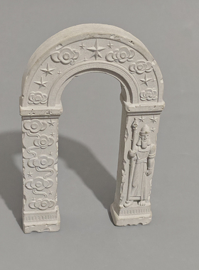 水泥混凝土星月星云建筑鱼缸造景创意装饰水泥布景桌面摆件