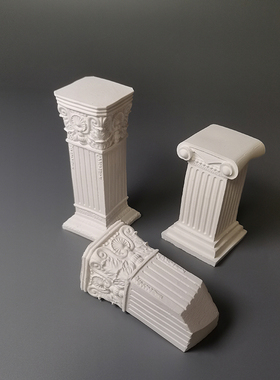 ins风罗马柱摆件欧美风装饰品石膏雕像拍照摄影背景装饰品展示台