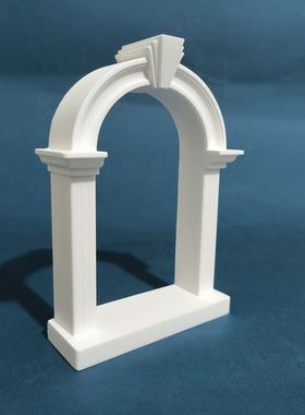 麦田里原创罗马拱门浅浮雕石膏立体艺术品摆件饰品拍照道具