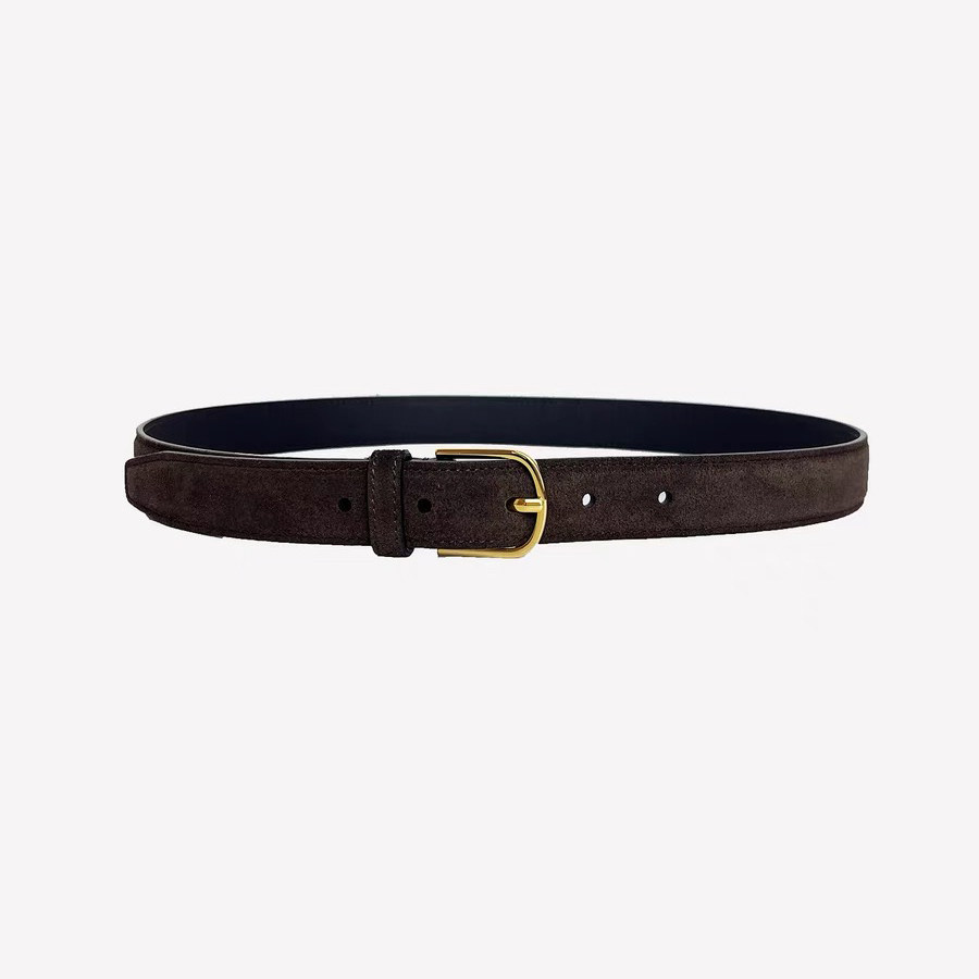 Women's suede minimalist belt