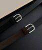 Women's suede minimalist belt