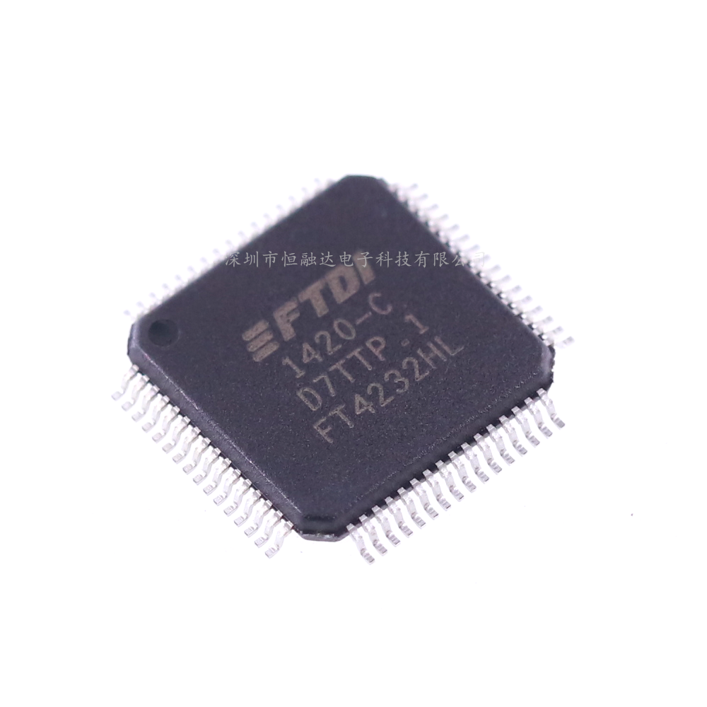 全新原装 FT4232HL贴片LQFP64 FTDI芯片 USB高速转双通道-图0