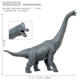 Jurassic simulated Brachiosaurus dinosaur male plastic static
