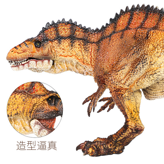Jurassic Simulated Dinosaur Toy Solid Plastic Acrocanthosaurus Ceratosaurus Animal Model Gift for Children and Boys
