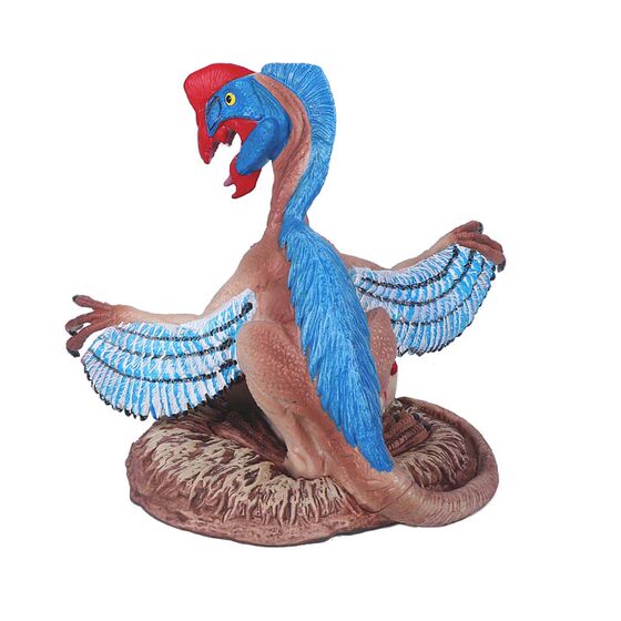 Cretaceous simulation oviraptor toy model