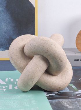 新款跨境几何环扣摆件桌面创意装饰摆件装饰客厅书房增添艺术气氛