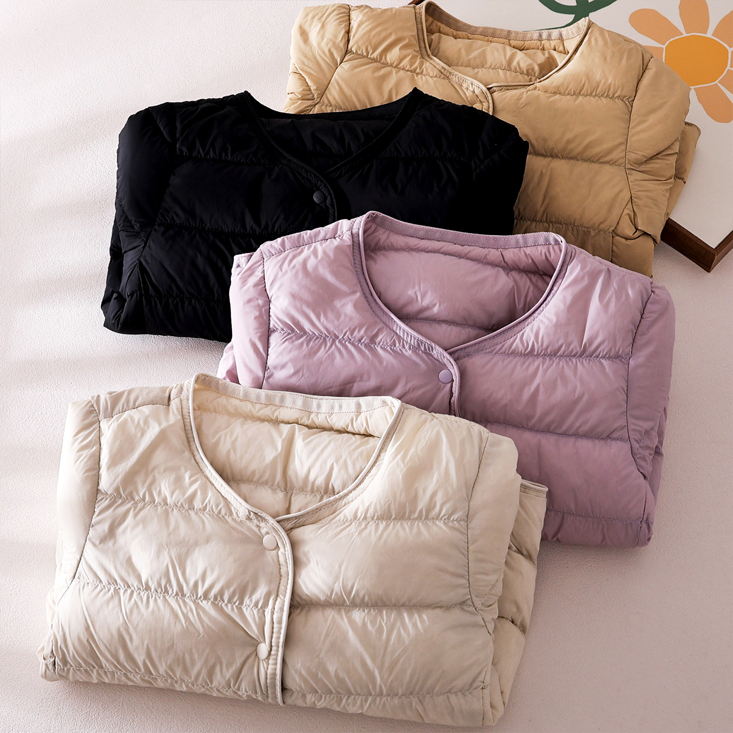 蔚未来儿童羽绒服秋冬内搭校服神器女童轻便90白鸭绒内胆保暖外套,淘宝优惠券,粉丝福利购,淘宝优惠卷