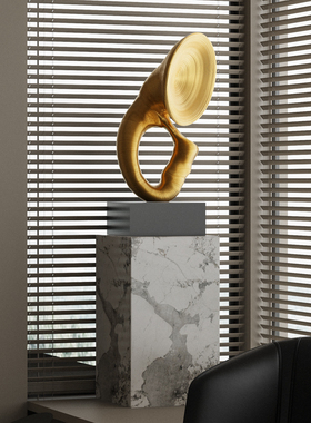 高档雕塑萨克斯摆件现代创意艺术品酒店音乐会所样板房落地装饰品