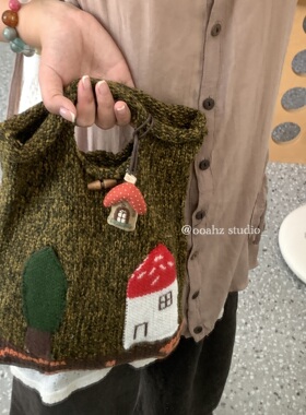 蘑菇屋~韩国新款充棉布艺挂饰 手工制作甜美可爱钥匙扣挂件包挂女