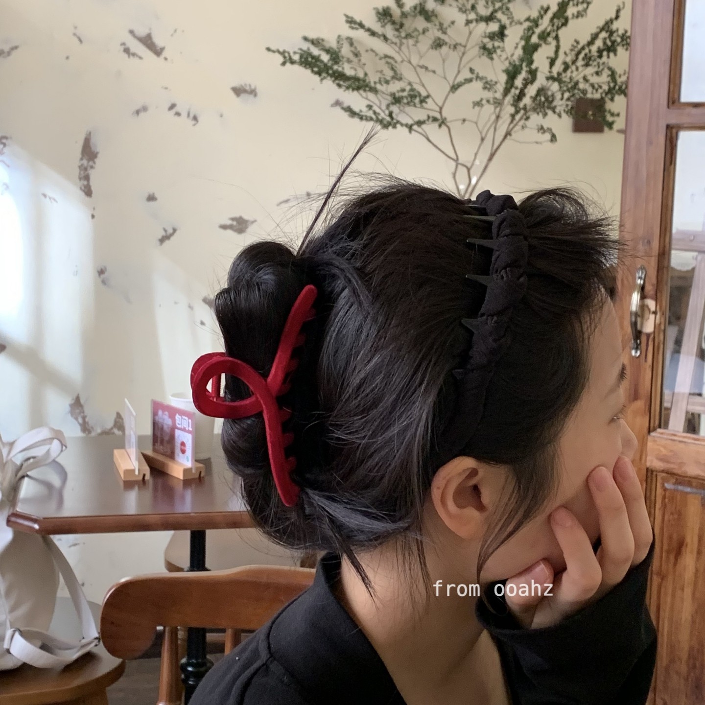 发型技巧｜植绒八字夹 复古百搭法式抓夹交叉发抓盘发夹子后脑勺,淘宝优惠券,粉丝福利购,淘宝优惠卷