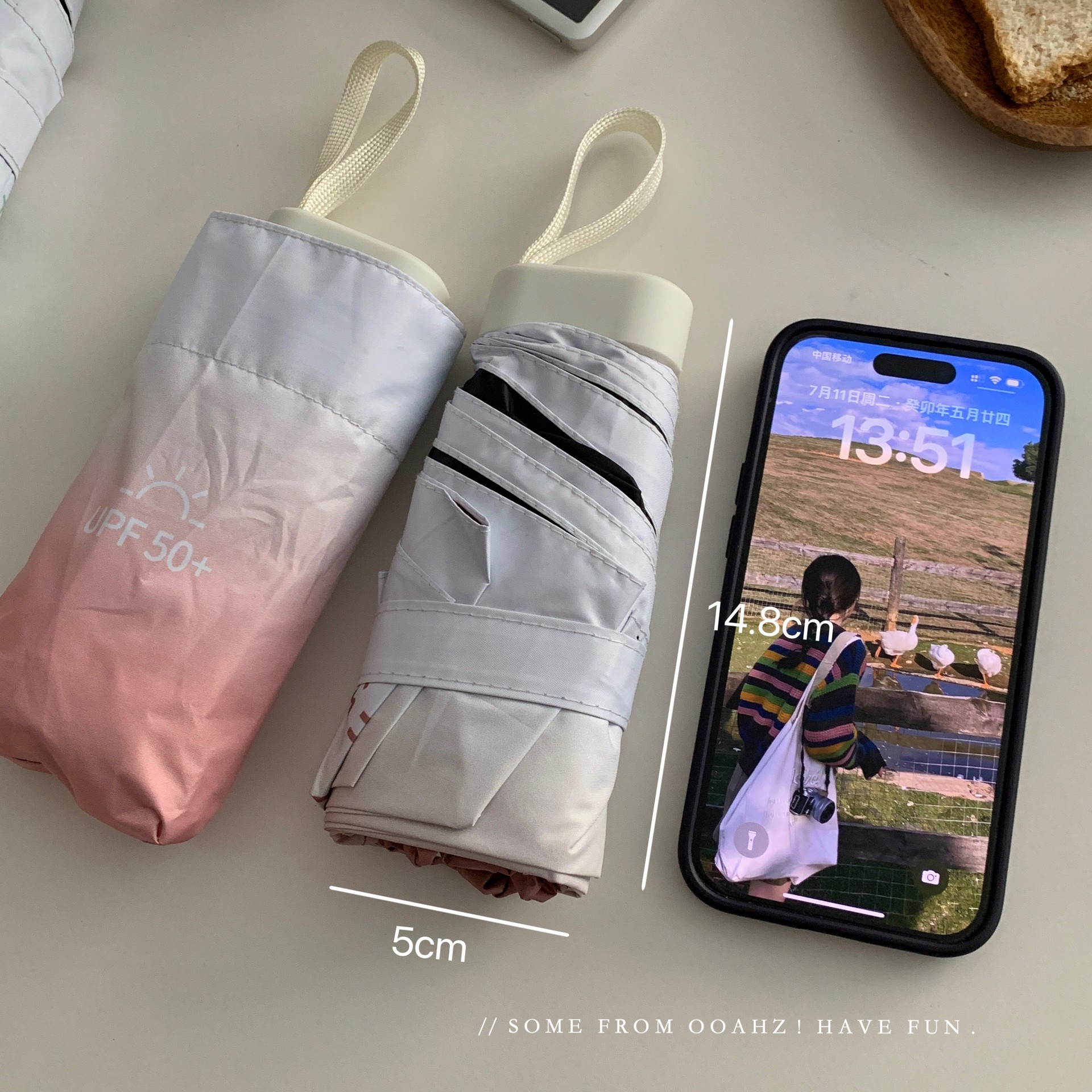 可塞兜～高防晒upf50+迷你小巧晴雨伞 渐变系防紫外线遮阳遮雨伞,淘宝优惠券,粉丝福利购,淘宝优惠卷