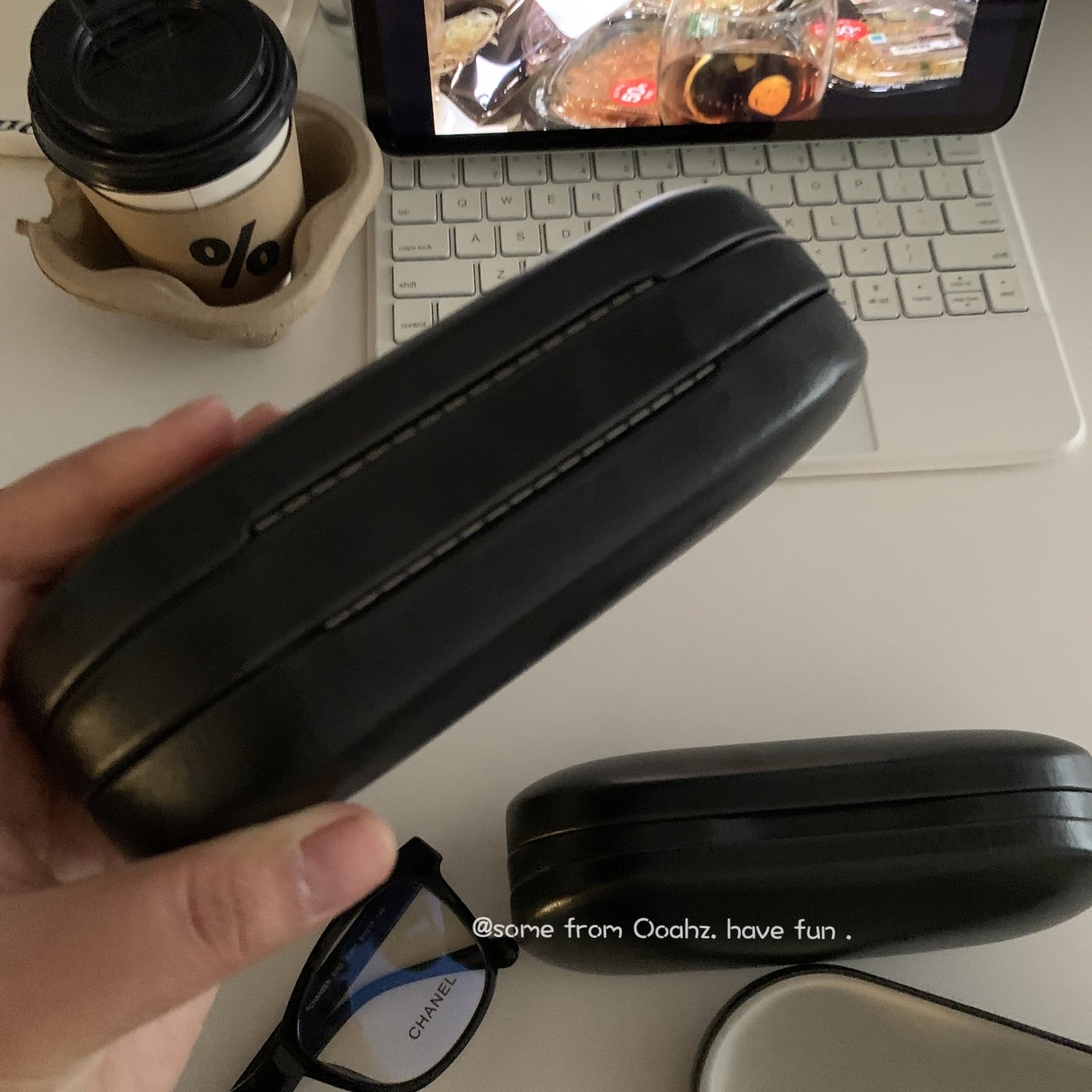 亮黑双联盒 眼镜+美瞳伴侣盒套装双层两用墨镜收纳木纹隐形眼镜,淘宝优惠券,粉丝福利购,淘宝优惠卷