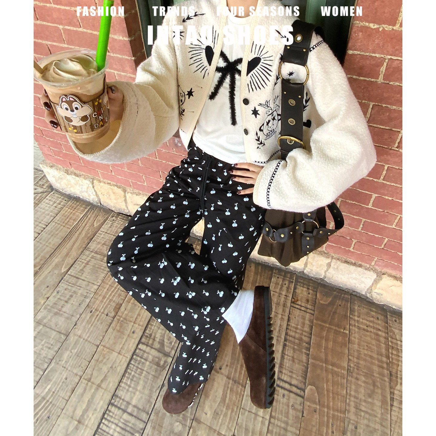 明星同款~磨砂牛皮勃肯鞋半拖女2026春季新款厚底增高包头穆勒鞋,淘宝优惠券,粉丝福利购,淘宝优惠卷