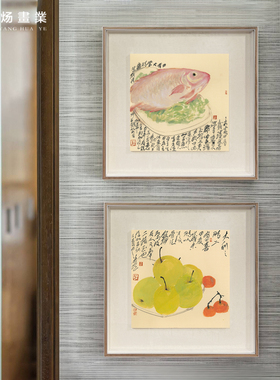 新中式玄关茶室高级感小众艺术画