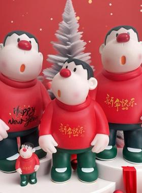 【新年礼物】歪头胖虎摆件公仔