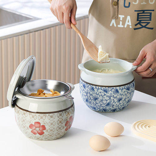 家用耐高温陶瓷无孔油罐厨房老式储油罐子猪油罐红油罐油泼辣子罐 - 图2