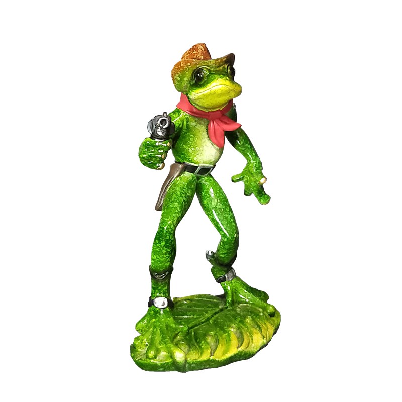 青蛙摆件个性创意动物雕塑仿真树脂工艺品房间酒柜小装饰品艺术品-图3