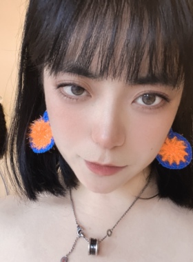 编织耳环纯手工荧光色无耳洞耳环