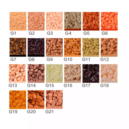 G系列补充包全21色po mard婆娑星芒coco通用融合豆MARD拼豆同色系 - 图3