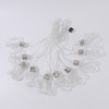 Solar leather cord lights, colorful lights, flashing lights, outdoor low-voltage waterproof courtyard camping decoration arrangement star atmosphere lights
