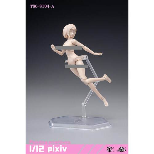 86TOYS &龙山金属 1/12比例 半包胶女素体 T86-ST01-04AB兵人模型 - 图0