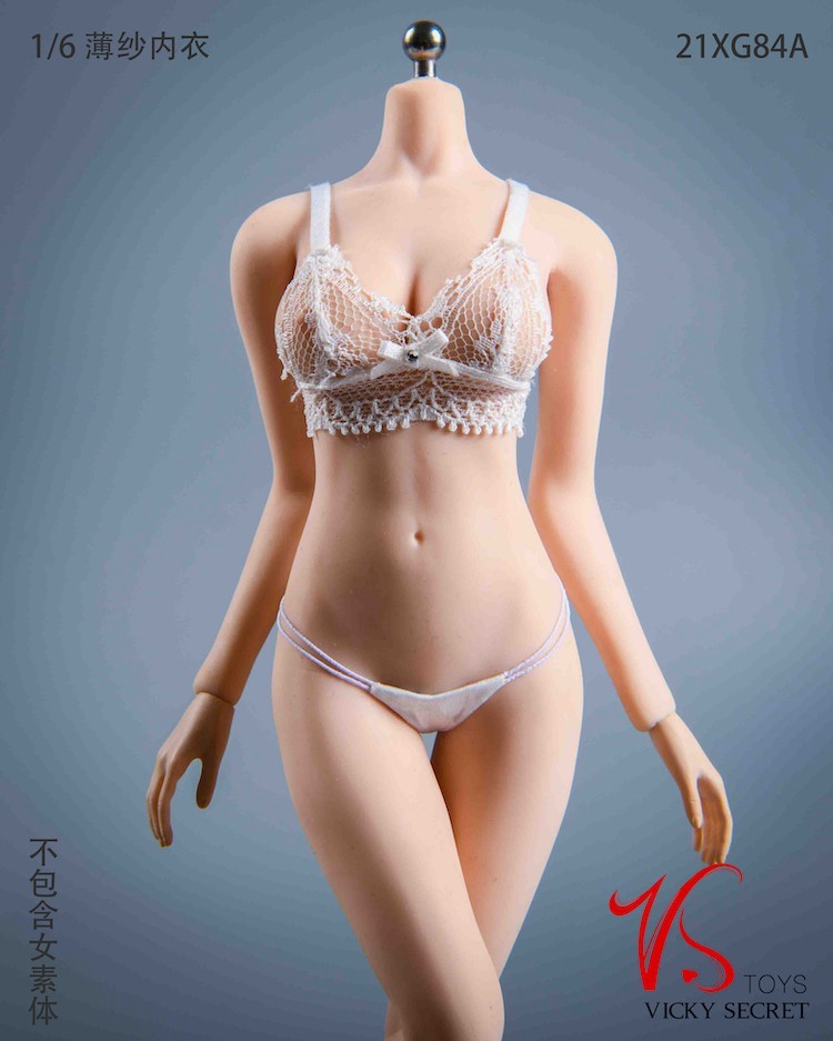 现货 VSTOYS 1/6 薄纱内衣 21XG84 适合包胶女素体兵人偶服装服饰 - 图1